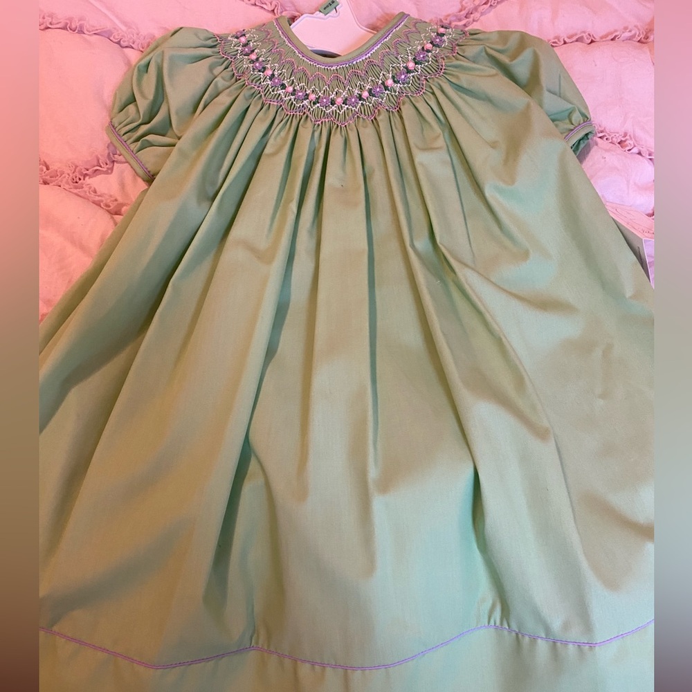 Beautiful green smocked dress